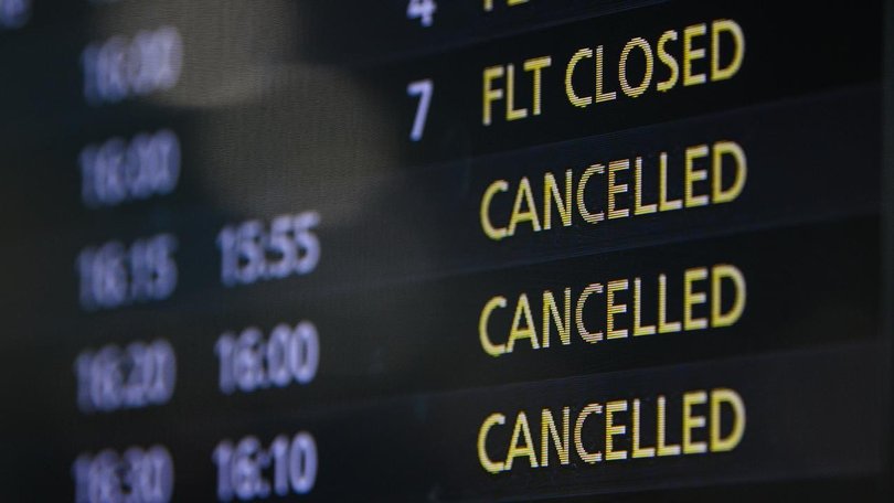 US and Israeli strikes on Iran have forced the closure of airspace over much of the Middle East. (James Gourley/AAP PHOTOS)