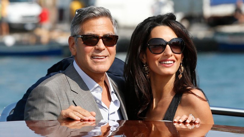 George Clooney and Amal Clooney in 2014.