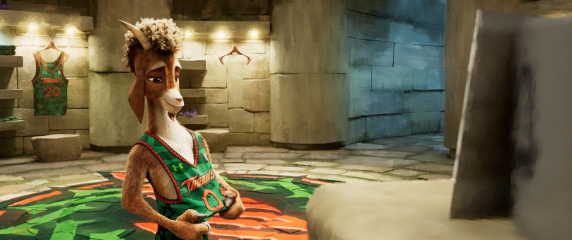 Pygmy goat Will, voice by Stranger Things’ Caleb McLaughlin.