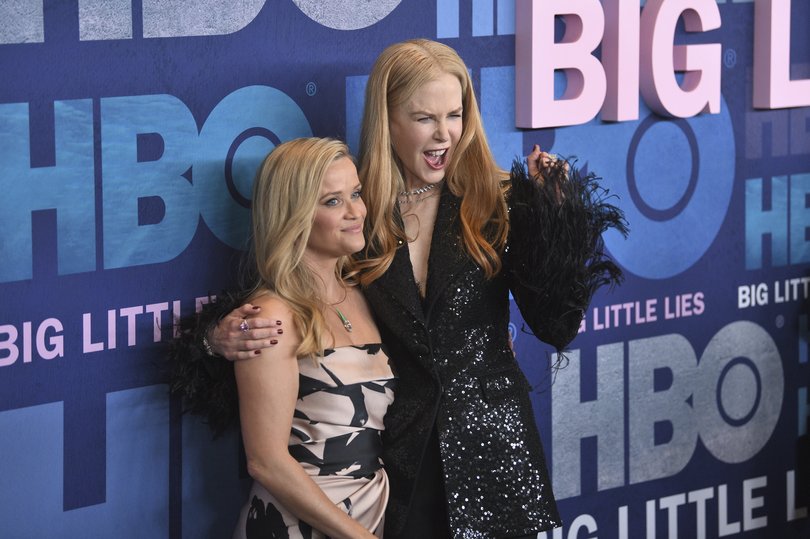 Reese Witherspoon, left, and Nicole Kidman attend the premiere of HBO's "Big Little Lies" season two at Jazz at Lincoln Center on Wednesday, May 29, 2019, in New York. 
