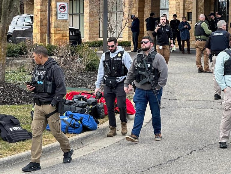 Police surrounded a synagogue in Michigan after reports of a shooting. 