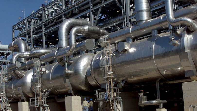 The North West Shelf Venture's fourth Liquified Natural Gas processing near Karratha in Western Australia.