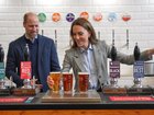Kate, Princess of Wales, and Prince William visited a London brewery where they got behind the bar.