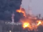 A video purporting to show a huge fire at the Tikhoretsk oil pumping station.