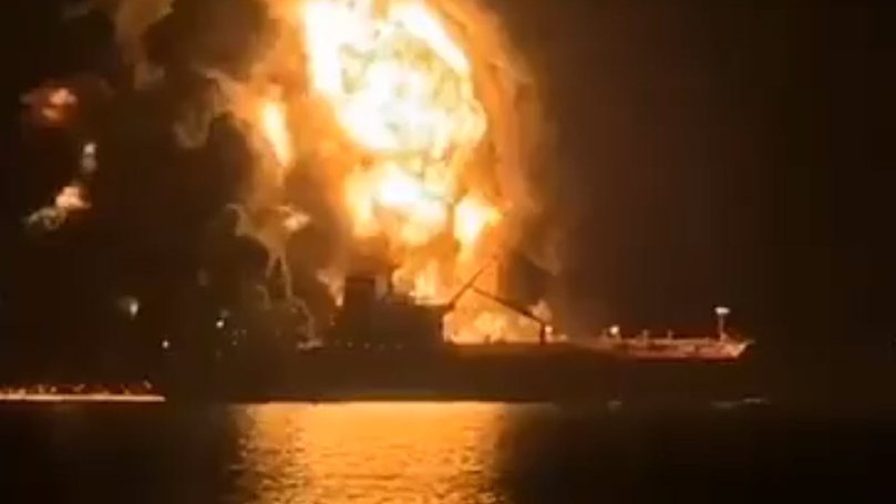 Two oil tankers were struck in Iraqi waters. 