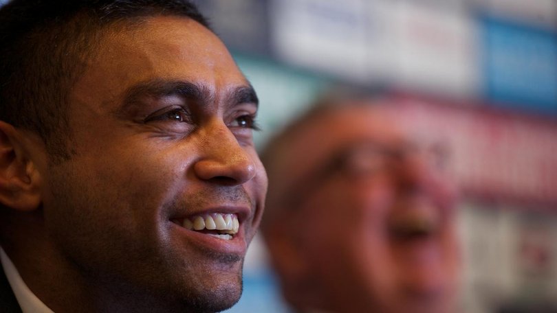 South Sydney are rallying around club legend Nathan Merritt, who's announced he's battling cancer. (Dean Lewins/AAP PHOTOS)