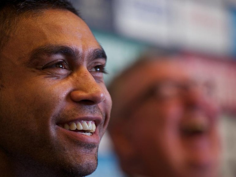 South Sydney are rallying around club legend Nathan Merritt, who's announced he's battling cancer. (Dean Lewins/AAP PHOTOS)