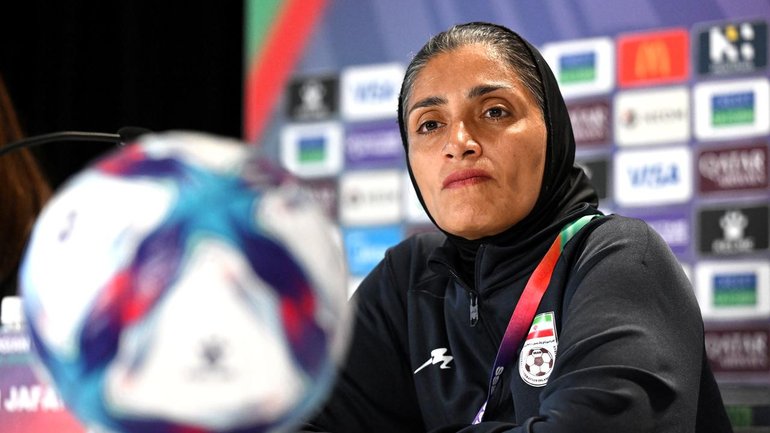 Iran women's coach Marziyeh Jafari says TV comments back home drove some players to seek asylum. (Dave Hunt/AAP PHOTOS)