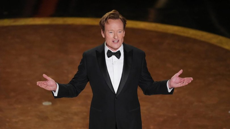 Conan O'Brien will host the Oscars this weekend for the second time. (AP PHOTO)