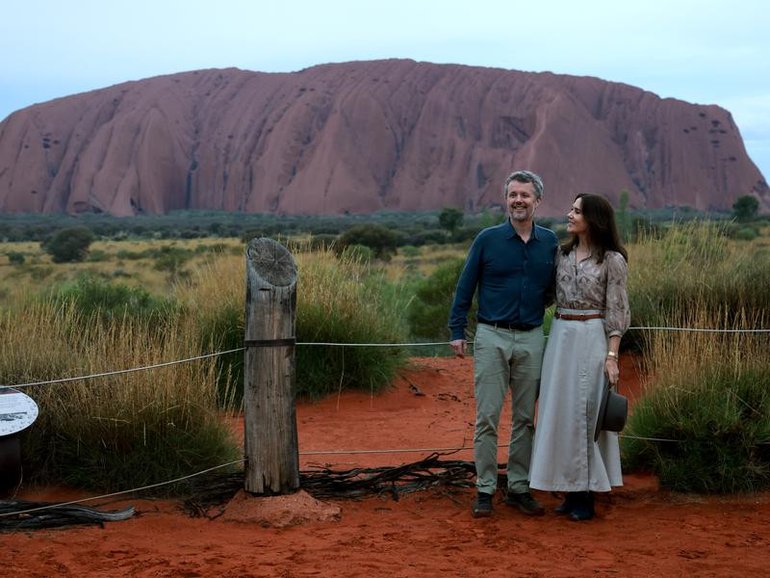 The Australian tour is the couple's first visit since being crowned king and queen in 2024. (David Gray/AAP PHOTOS)