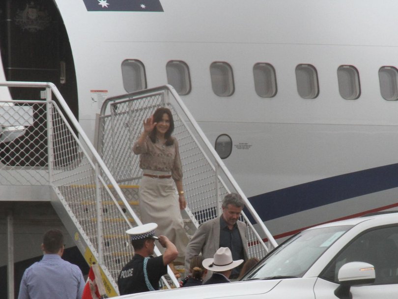 Queen Mary has arrived at Ayers Rock Airport at Uluru. Picture: Newswire/ Gera Kazakov