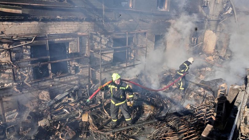 Russia has struck multiple regions of Ukraine with missiles and drones, killing six people. (AP PHOTO)