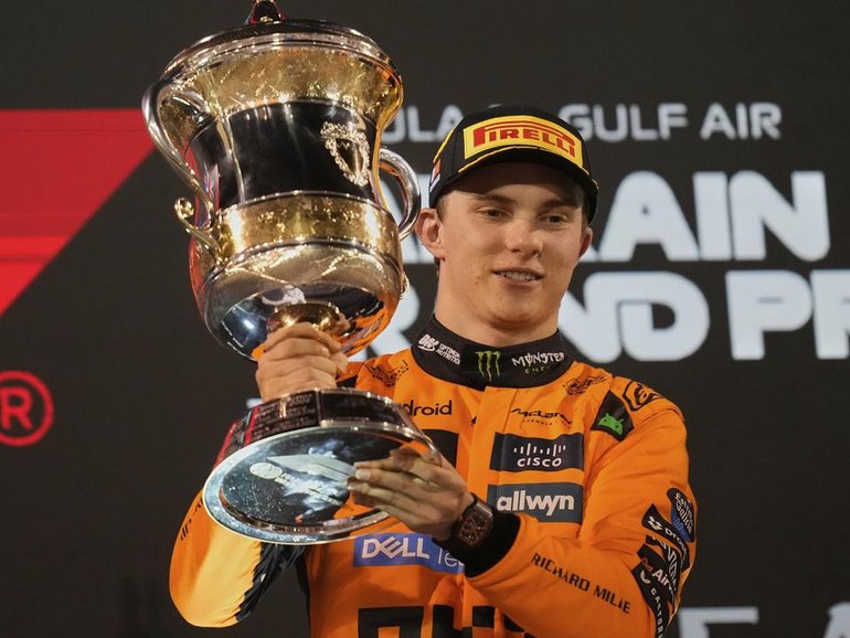 Aussie Oscar Piastri's hopes of going back-to-back in Bahrain have been put on hold. 