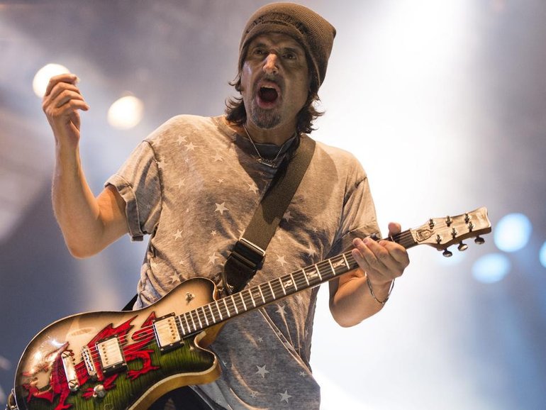 Guitarist Phil Campbell of Motorhead has died aged 64 after he was admitted to intensive care. (EPA PHOTO)