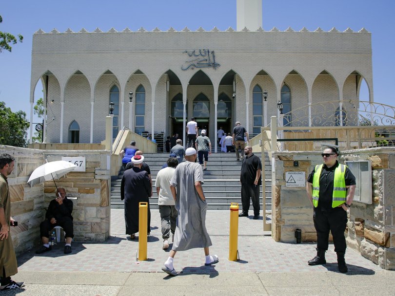 Sydney’s Lakemba Mosque has received a number of threatening letters. Picture: Glenn Campbell