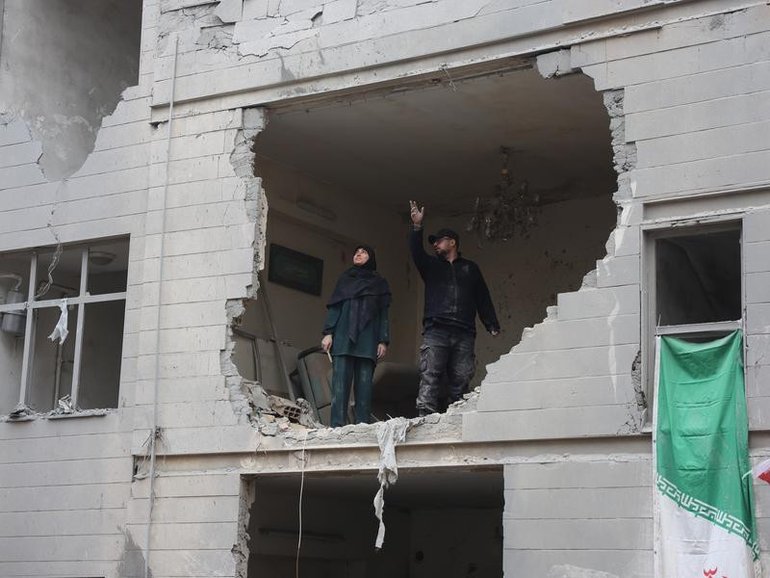 The Israeli military says its air force has carried out more than 400 waves of strikes in Iran. 