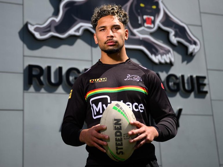 Penrith have hosed down talk that Izack Tago is unwanted and on the table for a player swap deal. (Dan Himbrechts/AAP PHOTOS)