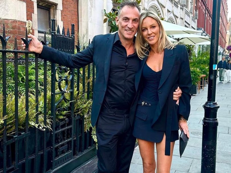 Antony Catalano with his wife, Stefanie.