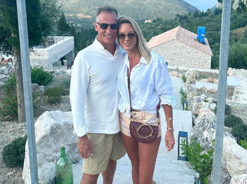 Antony Catalano with his wife, Stefanie. 