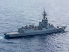 Royal Australian Navy missile destroyer HMAS Hobart off Australia's east coast during Exercise Diamond Seas 2022. ACW Annika Smit