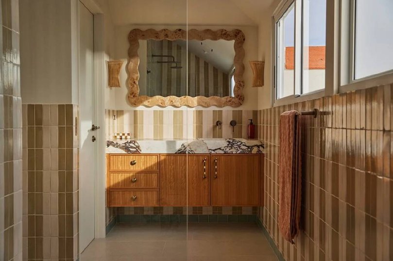 The renovated bathroom. Picture chantemer.com.au