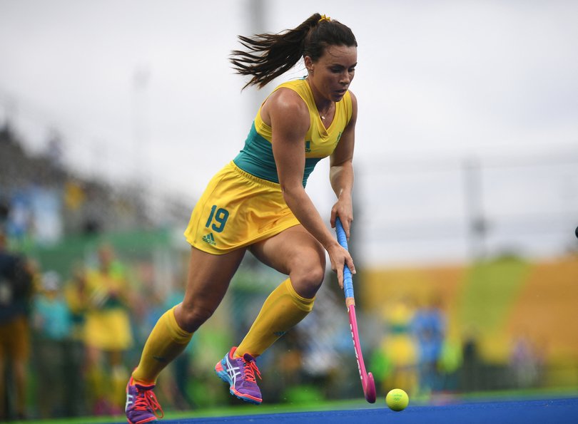 Georgie Parker playing for Australia.