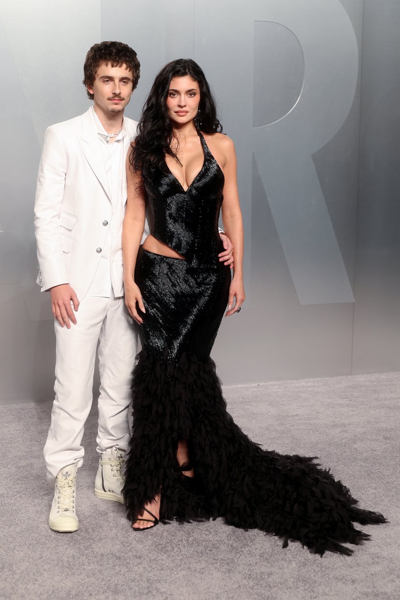 Timothée Chalamet and Kylie Jenner at the 2026 Vanity Fair Oscar Party. 