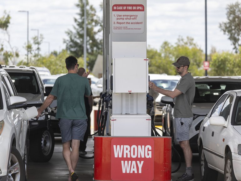 Australian retailers are facing a hit to second-half earnings as rising fuel prices crunch household budgets.
