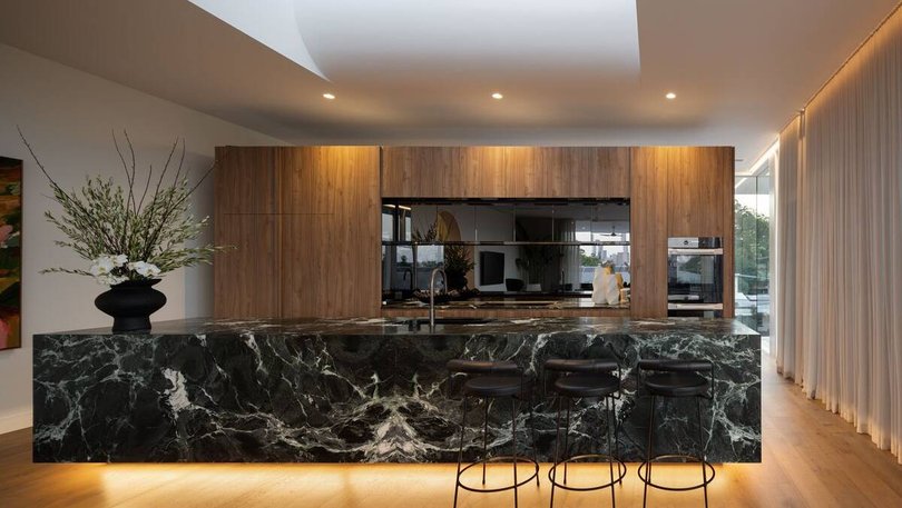 The statement kitchen ideal for buyers wanting to entertain. Pic: Ray White.