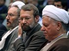 Iran's top nuclear negotiator, Ali Larijani, centre, who was also Iran's Sercretary of the Supreme National Security Council. 