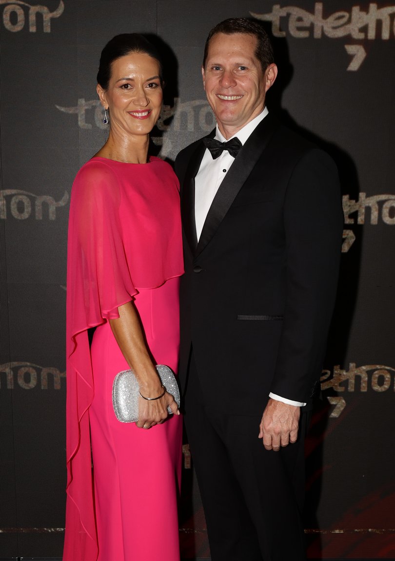 Melissa Craig and Brandon Craig at the Telethon Ball in 2023. 