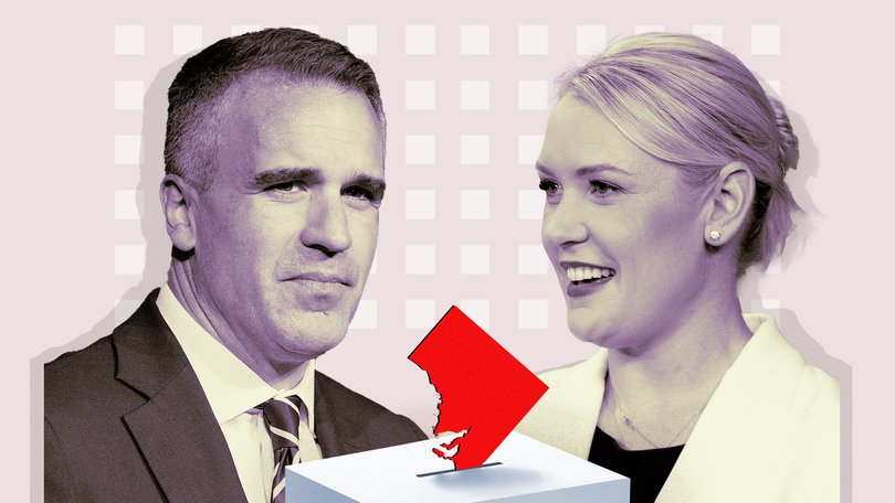 South Australian Premier Peter Malinauskas and Liberal leader Ashton Hurn head to the polls on Saturday.