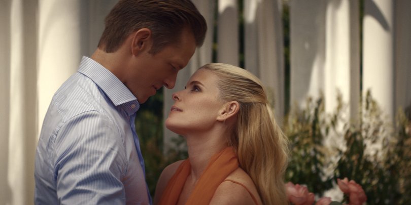Joel Kinnaman and Kate Mara in Imperfect Women.