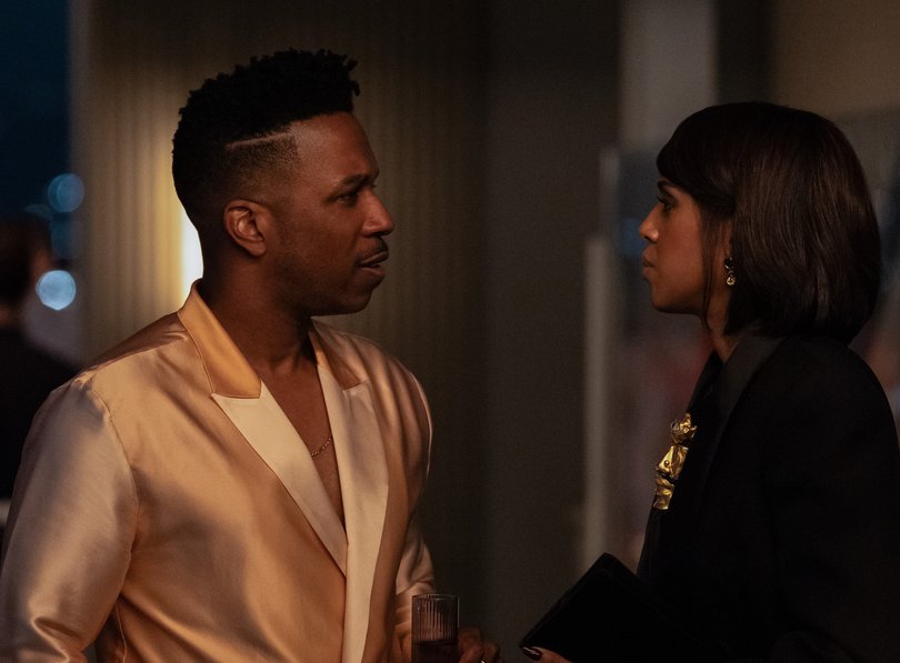 Leslie Odom Jr and Kerry Washington in Imperfect Women.