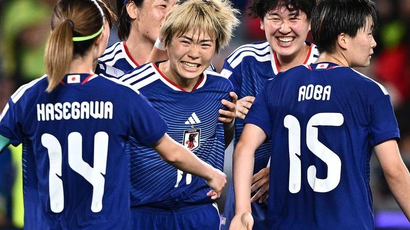 ALL SMILES: Japan are through to the Women's Asian Cup final where they will meet Australia. (Dan Himbrechts/AAP PHOTOS)