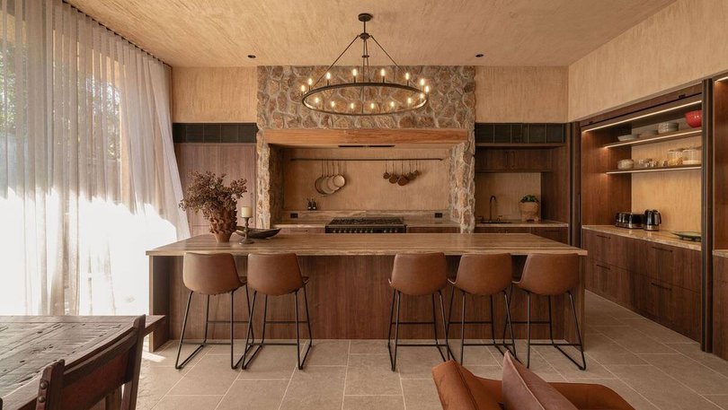 The kitchen and living space. Pic: Harcourts.