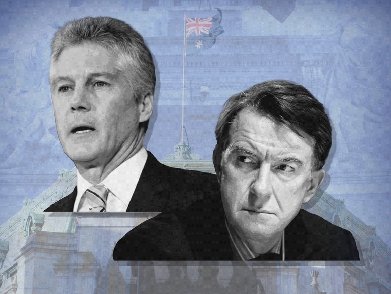 Steve Smith and Peter Mandelson.