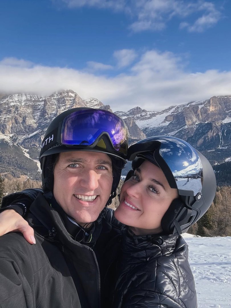 Katy Perry and Justin Trudeau on holiday in Italy.