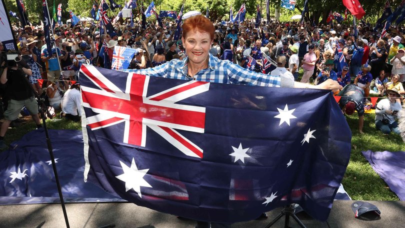 One Nation leader Pauline Hanson has been campaigning with candidates across South Australia. 