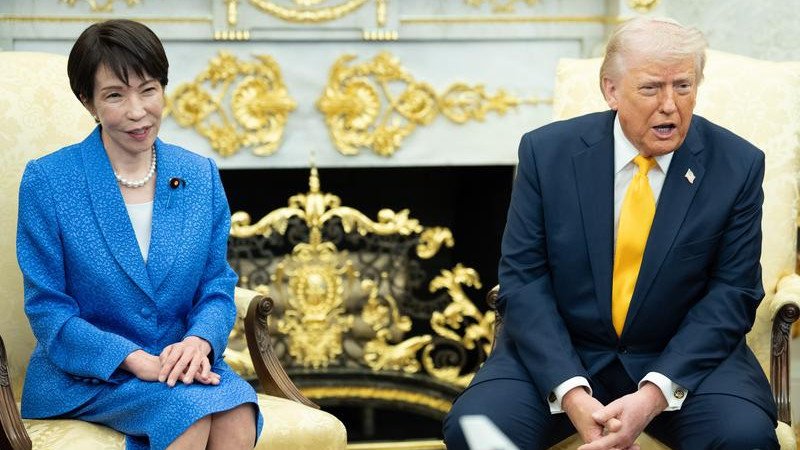 US President Donald Trump hailed Prime Minister Sanae Takaichi's election victory last month. 