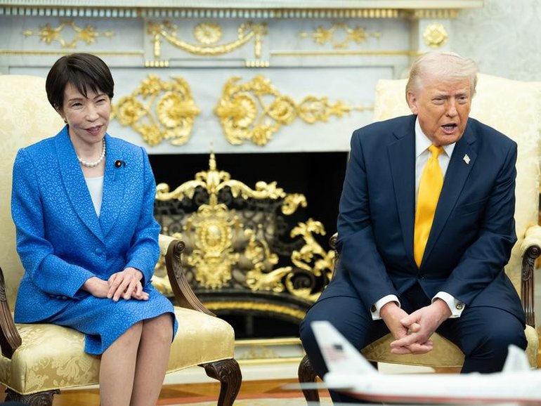 US President Donald Trump hailed Prime Minister Sanae Takaichi's election victory last month. 