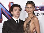 Tom Holland, left, and Zendaya arrive at the premiere of "Spider-Man: No Way Home" at the Regency Village Theater on Monday, Dec. 13, 2021, in Los Angeles. (Photo by Jordan Strauss/Invision/AP)
