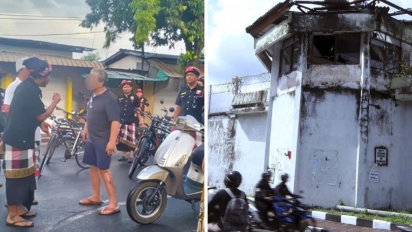 An American tourist has been detained in Bali by local security on Thursday after breaking one of Bali’s laws.

