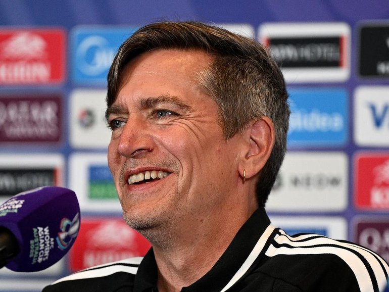 Japan head coach Nils Nielsen doesn't want to know about favouritism ahead of the Asian Cup final. (Dan Himbrechts/AAP PHOTOS)