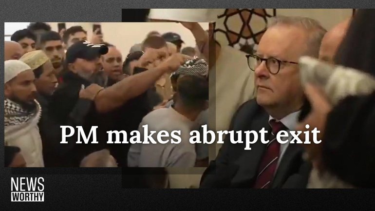 NEWS WORTHY: Albo HECKLED at Sydney mosque