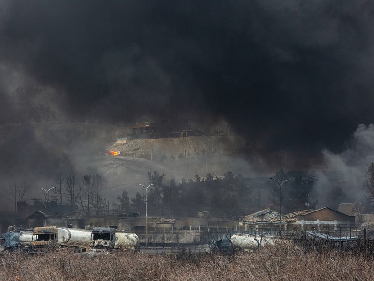 The accelerating crisis offers a first glimpse of what happens when oil supplies are suddenly choked off by an unexpected crisis with no clear end in sight. 