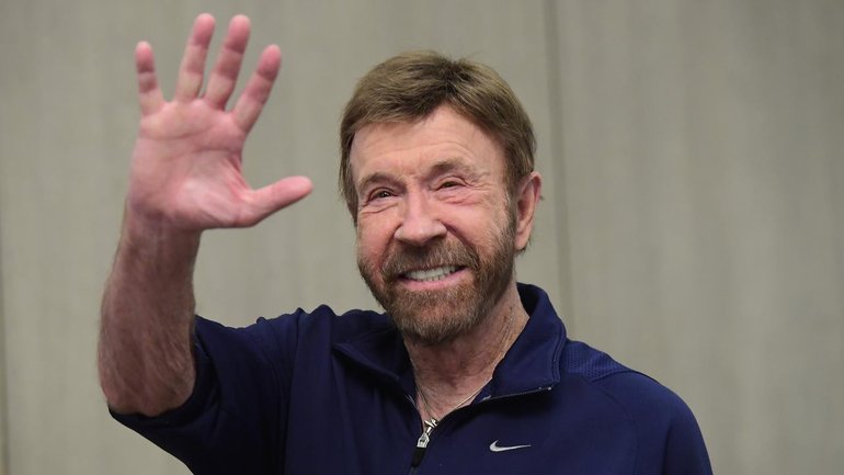 "I wanted to project a certain image on the screen of a hero," Chuck Norris said in 1982. (EPA PHOTO)