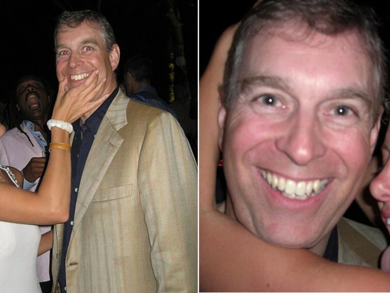 Former prince all smiles in resurfaced high-society photos.