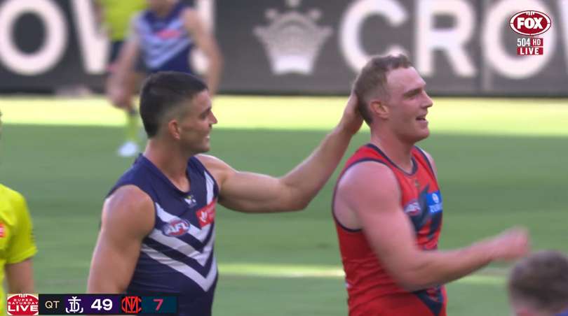 Voss rubbed the back of Petty’s head. 