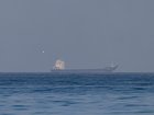  Cargo vessel, Ali 25, in the Gulf, near the Strait of Hormuz on March 22, 2026 in northern Ras al Khaimah, United Arab Emirates